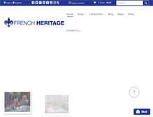 Tablet Screenshot of frenchheritage.com